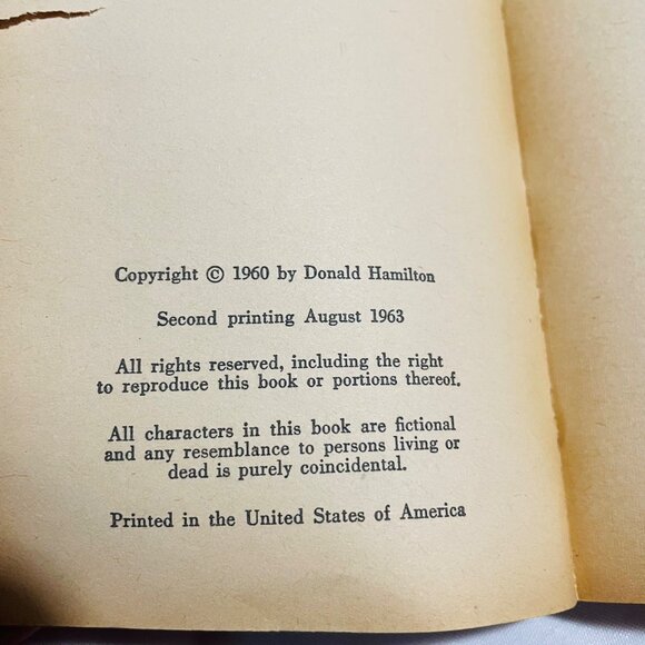 Death Of A Citizen By Donald Hamilton Paperback 1960 Book - Picture 7 of 7